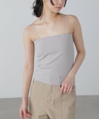 【フリーズマート/FREE'S MART】のカップ付きベアキャミソール 人気、トレンドファッション・服の通販 founy(ファニー) ファッション Fashion レディースファッション Fashion for Women トップス・カットソー Cut & Sew Tops キャミソール&ノースリーブ Camisoles & Sleeveless Tops おすすめ Recommended / Our Picks インナー Innerwear カーディガン Cardigan, Knitwear キャミソール Camisole, Spaghetti Strap Top シンプル Simple, Minimal ストレッチ Stretch, Stretchy Fabric ラップ Wrap, Wrap Design thumbnail グレー|ID: prp329100004831722 ipo3291000000035180309