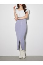 【リエンダ/rienda】のシフォンオフショルタイトニットワンピース PUR|ID: prp329100004831724 ipo3291000000035180333