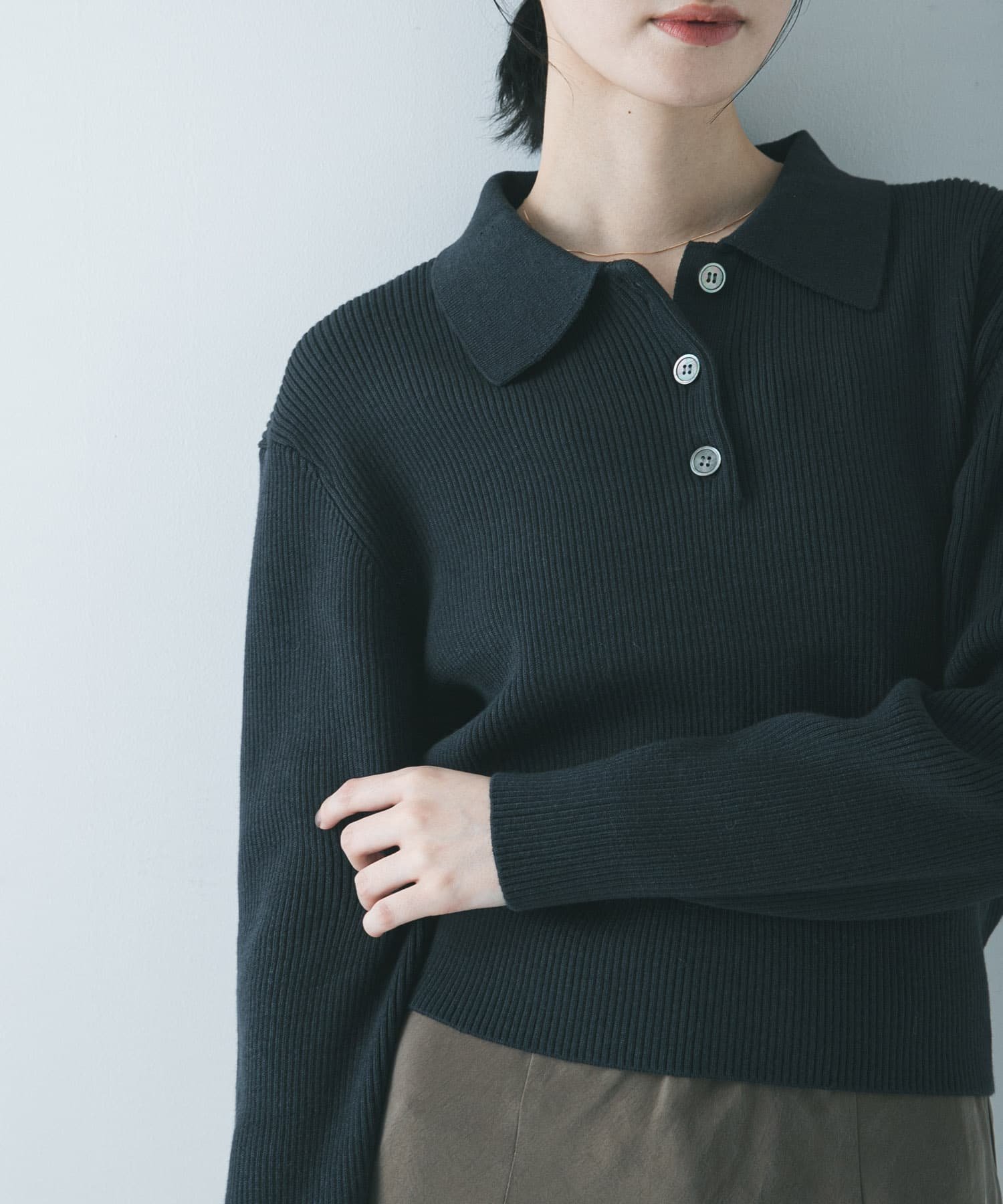 【アーバンリサーチ/URBAN RESEARCH】のコットンシルクポロ衿ニット 人気、トレンドファッション・服の通販 founy(ファニー) 　ファッション　Fashion　レディースファッション　Fashion for Women　トップス・カットソー　Cut & Sew Tops　ニット　Knit Tops & Sweaters　コンパクト　Compact, Small Size　ショート　Short, Short Length　シルク　Silk, 100% Silk　シンプル　Simple, Minimal　タイトスカート　Pencil Skirt, Tight Skirt　デニム　Denim, Jeans Material　ボーダー　Border, Stripe　ワイド　Wide, Wide Fit　S/S・春夏　SS, Spring/Summer, Warm Season　おすすめ　Recommended / Our Picks　夏　Summer　2026年　2026　 other-1|ID: prp329100004831726 ipo3291000000035180416