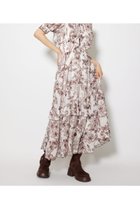 【リエンダ/rienda】のフロントロングフリルマルチパターンワンピース 柄WHT5|ID: prp329100004831727 ipo3291000000035180447