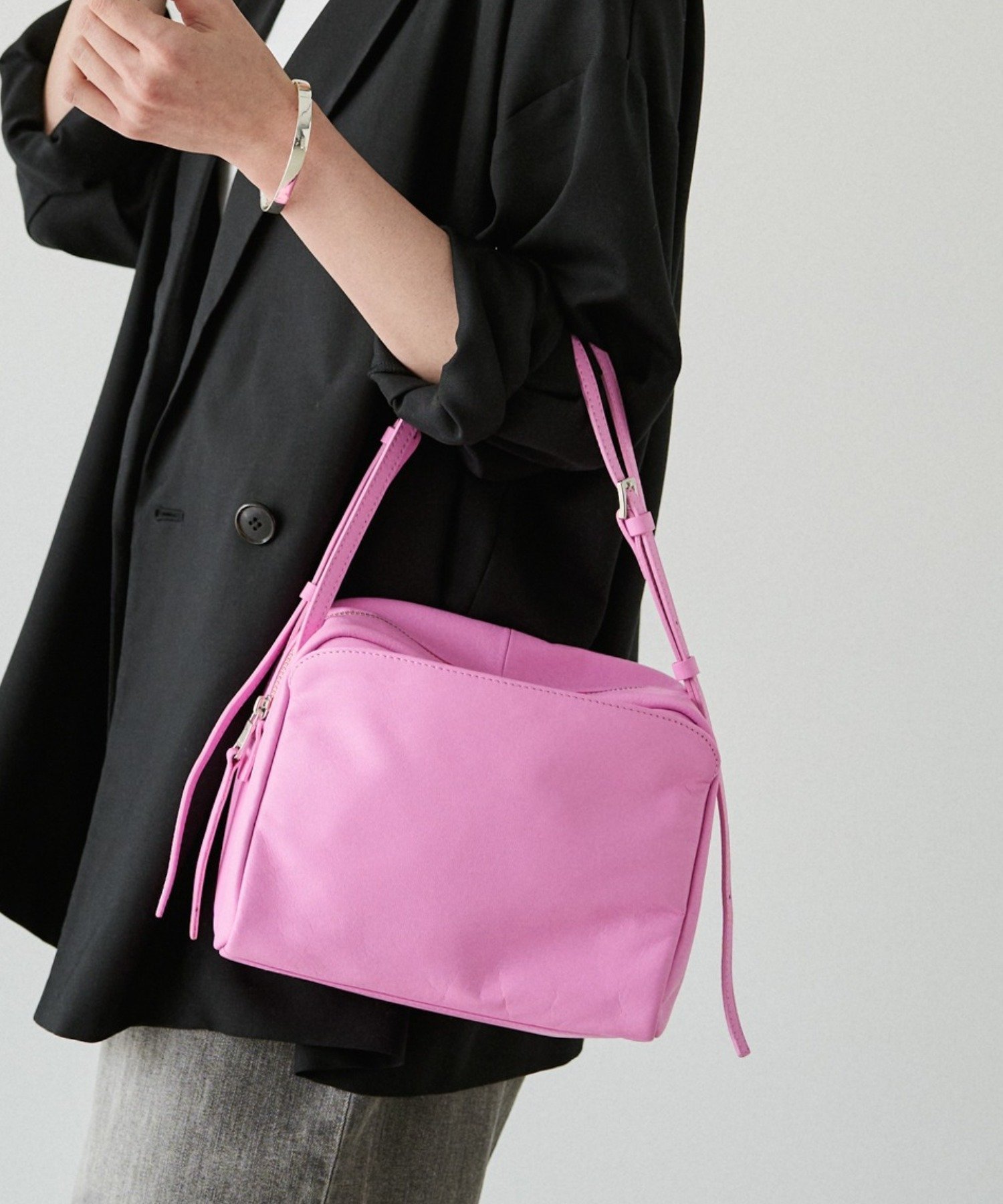 【ラシット/russet】のkuubo ボックストートバッグ インテリア・キッズ・メンズ・レディースファッション・服の通販 founy(ファニー) 　ファッション　Fashion　レディースファッション　Fashion for Women　バッグ　Bags　イエロー　Yellow　シルバー　Silver, Metallic Silver　シンプル　Simple, Minimal　デニム　Denim, Jeans Material　フォルム　Silhouette, Form　ベーシック　Basic, Essential　ボックス　Boxy, Box Shape　ポケット　Pocket, Pocket Detail　ローズ　Rose, Rose Motif　日本製　Made In Japan　エレガント 上品　Elegant　ローズ|ID: prp329100004831737 ipo3291000000035180632