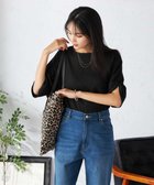 【アー ヴェー ヴェー/a.v.v】の袖ギャザー楊柳カットソー 人気、トレンドファッション・服の通販 founy(ファニー) ファッション Fashion レディースファッション Fashion for Women トップス・カットソー Cut & Sew Tops カットソー・ベーシックTシャツ Cut-and-Sewn Tops / Stretch Tees & Basics 秋 Autumn カットソー Cut and Sewn Top ギャザー Gathered, Ruffled シンプル Simple, Minimal チェック Check, Plaid, Tartan デニム Denim, Jeans Material トレンド Trend, Trending Now ボトム Bottoms, Lower Wear 再入荷 Restock / Back in Stock thumbnail ブラック|ID: prp329100004831741 ipo3291000000035180725