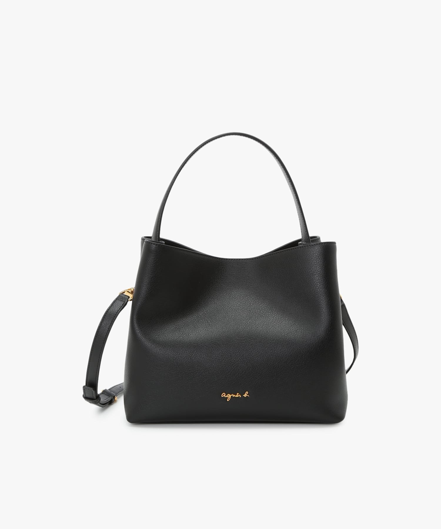 【アニエスベー ファム/agnes b. FEMME】の2way ミディアム トートバッグ Christelle ABS01-01 インテリア・キッズ・メンズ・レディースファッション・服の通販 founy(ファニー) 　ファッション　Fashion　レディースファッション　Fashion for Women　バッグ　Bags　キーホルダー　Keychain, Key Holder　ショルダー　Shoulder, Shoulder Strap　シンプル　Simple, Minimal　チャーム　Charm, Pendant　フォルム　Silhouette, Form　ポケット　Pocket, Pocket Detail　ブラック|ID: prp329100004831747 ipo3291000000035180816