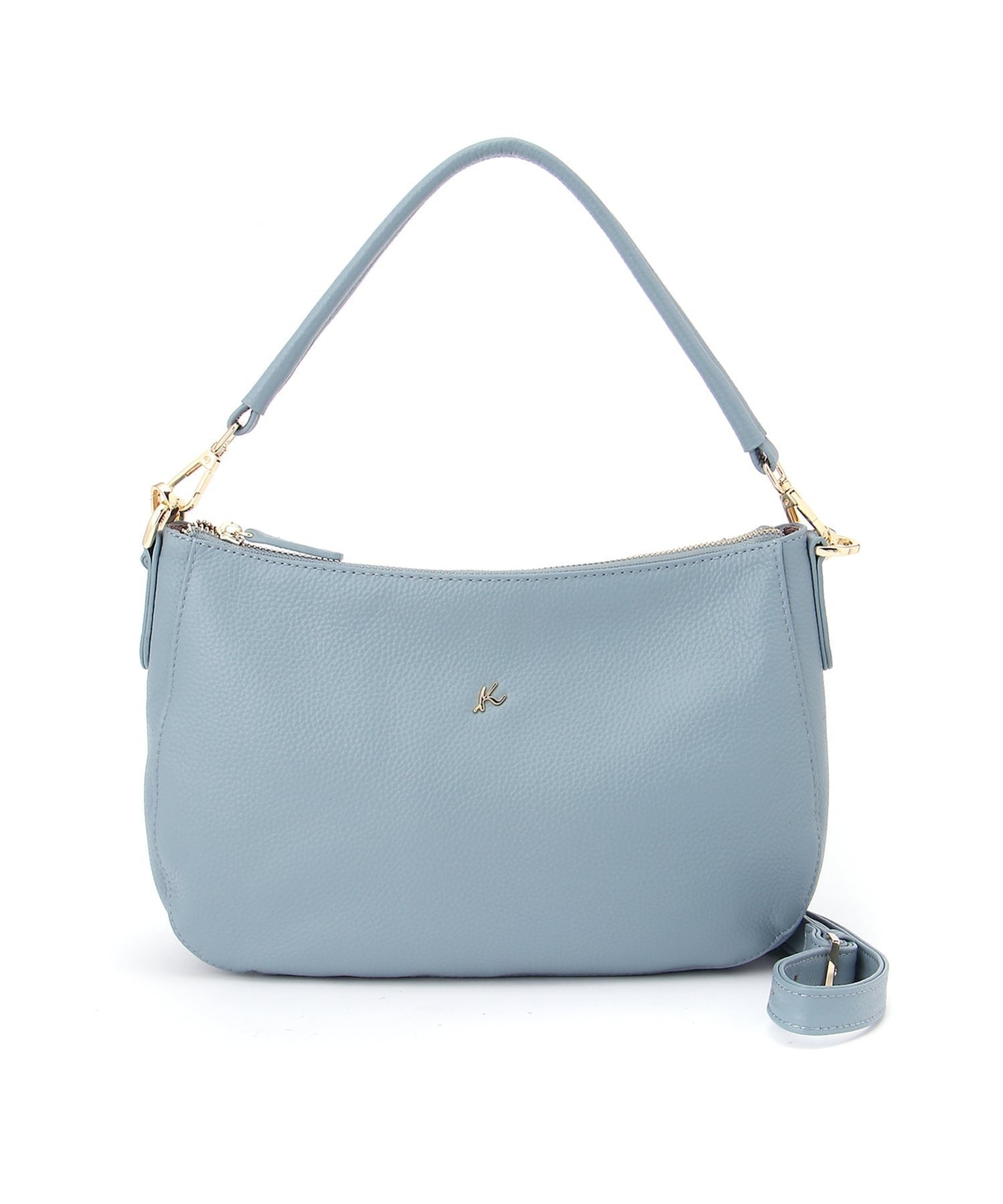 【キタムラケイツウ/KitamuraK2】のKitamuraK2/2WAY牛革セミショルダーバッグ P-1103 インテリア・キッズ・メンズ・レディースファッション・服の通販 founy(ファニー) 　ファッション　Fashion　レディースファッション　Fashion for Women　おすすめ　Recommended / Our Picks　オレンジ　Orange　ショルダー　Shoulder, Shoulder Strap　ベーシック　Basic, Essential　ポケット　Pocket, Pocket Detail　ブルーグレー|ID: prp329100004831752 ipo3291000000035180902