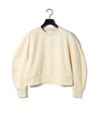 【マーコート/MARcourt】のMIDIUMISOLID for Ladies カーブスリーブダブルニットプルオーバー 人気、トレンドファッション・服の通販 founy(ファニー) ファッション Fashion レディースファッション Fashion for Women トップス・カットソー Cut & Sew Tops ニット Knit Tops & Sweaters カジュアルプルオーバー・ニットトップス Pullovers & Knit Tops / Casual Pullovers カットソー Cut and Sewn Top コンパクト Compact, Small Size ショート Short, Short Length デニム Denim, Jeans Material バランス Balance, Style Balance ボトム Bottoms, Lower Wear ポケット Pocket, Pocket Detail ワイド Wide, Wide Fit 春 Spring 無地 Plain, Solid Color 長袖 Long Sleeve, Full Sleeve thumbnail アイボリー|ID: prp329100004831786 ipo3291000000035181418