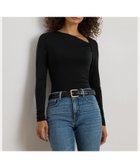 【ラルフローレン/RALPH LAUREN】のストレッチ ジャージー アシンメトリカル トップス 人気、トレンドファッション・服の通販 founy(ファニー) ファッション Fashion レディースファッション Fashion for Women トップス・カットソー Cut & Sew Tops アシンメトリー Asymmetrical Style エレガント 上品 Elegant ギャザー Gathered, Ruffled シャーリング Shirring, Ruched ストレッチ Stretch, Stretchy Fabric スリム Slim, Slim Fit フィット Fit, Slim Fit プリーツ Pleats, Pleated 長袖 Long Sleeve, Full Sleeve thumbnail 001ブラック|ID: prp329100004831788 ipo3291000000035181428