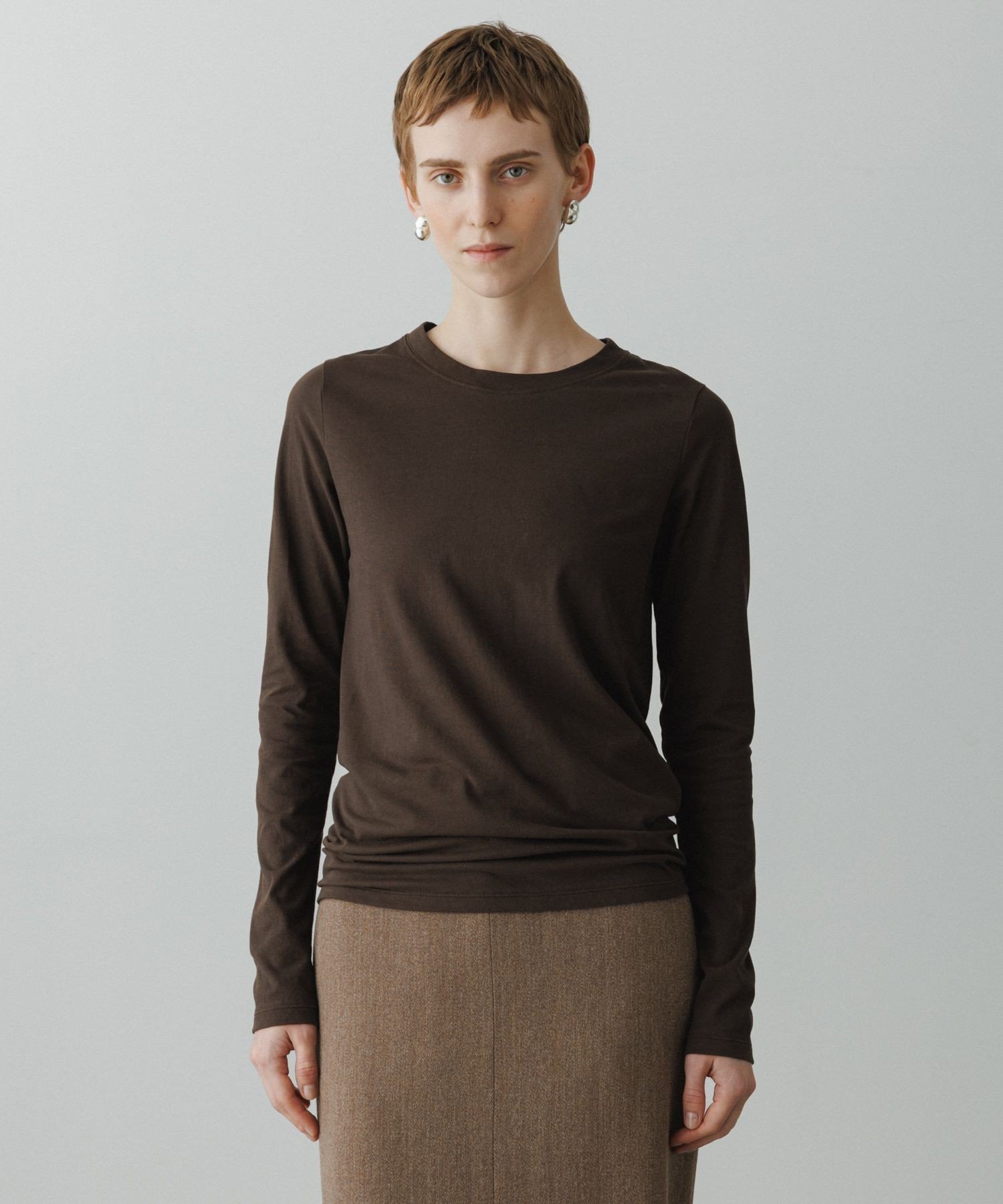 【アダム エ ロペ/ADAM ET ROPE'】の【EMOELLE】サイドシームレスロンT 人気、トレンドファッション・服の通販 founy(ファニー) 　ファッション　Fashion　レディースファッション　Fashion for Women　トップス・カットソー　Cut & Sew Tops　ロングTシャツ・Tシャツ　Longline T-Shirts & Tees　2026年　2026　インナー　Innerwear　カットソー　Cut and Sewn Top　カーディガン　Cardigan, Knitwear　ジャケット　Jacket, Outerwear　スウェット / スエット　Sweatshirt, Sweatwear　スマート　Smart, Elegant　トレンド　Trend, Trending Now　フィット　Fit, Slim Fit　A/W・秋冬　Autumn/Winter　 other-1|ID: prp329100004831797 ipo3291000000035181532