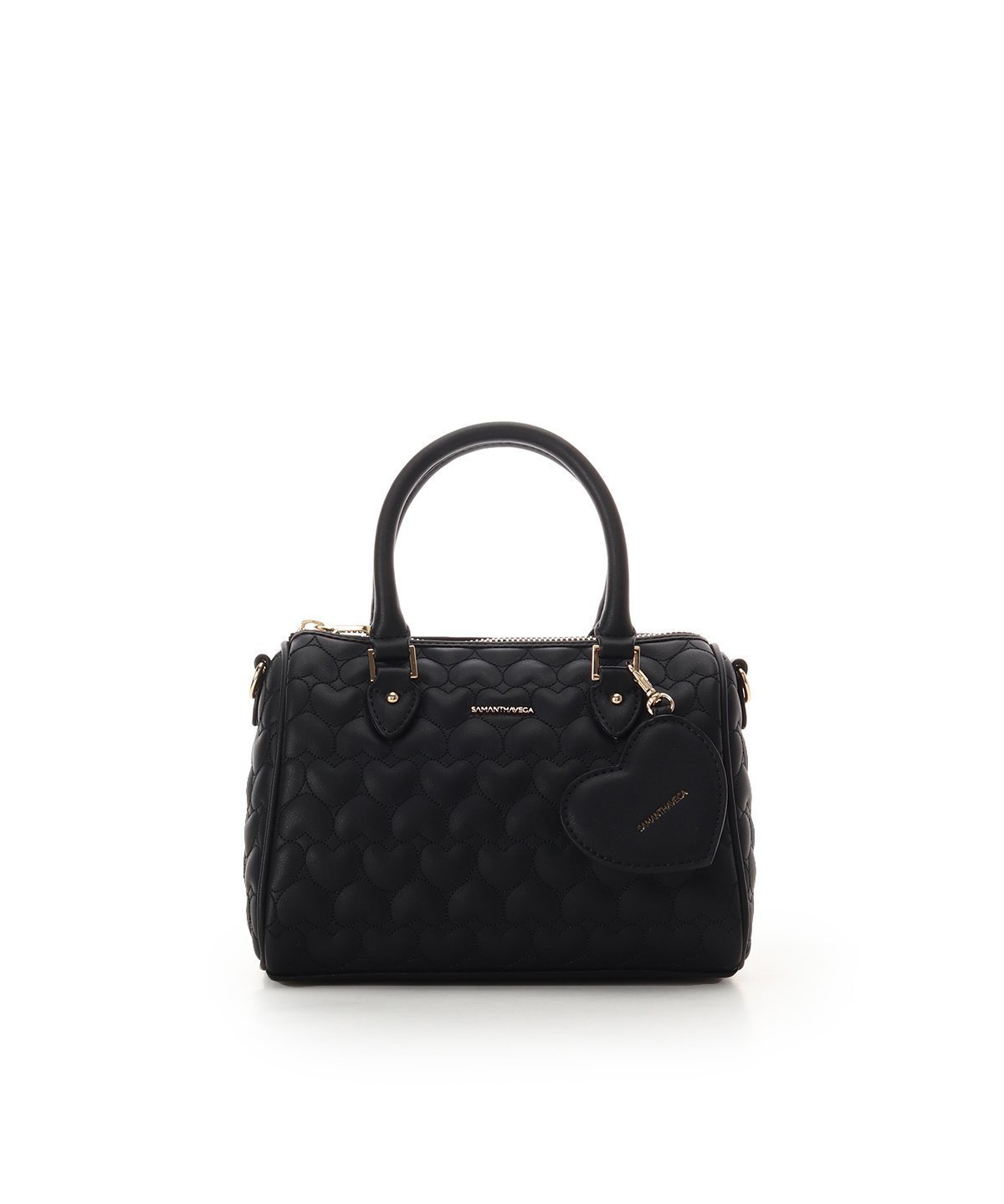 【サマンサ ベガ/SamanthaVega】のエターナルハートキルトボストンバッグ インテリア・キッズ・メンズ・レディースファッション・服の通販 founy(ファニー) 　ファッション　Fashion　レディースファッション　Fashion for Women　バッグ　Bags　キルティング　Quilted, Quilting　キルト　Quilt, Quilted Fabric　コレクション　Collection, Seasonal Line　ショルダー　Shoulder, Shoulder Strap　スマホショルダーバッグ　Smartphone Shoulder Bag　トレンド　Trend, Trending Now　ボストン　Boston　ポケット　Pocket, Pocket Detail　財布　Wallet, Purse　ブラック|ID: prp329100004831798 ipo3291000000035181544