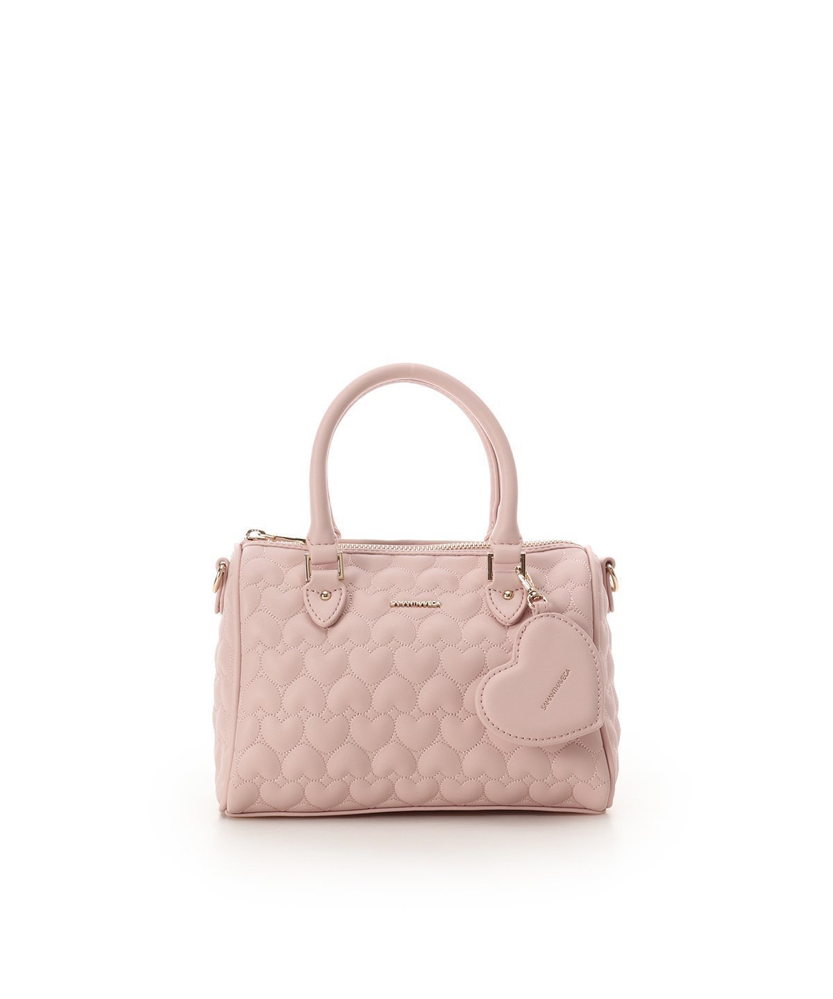 【サマンサ ベガ/SamanthaVega】のエターナルハートキルトボストンバッグ インテリア・キッズ・メンズ・レディースファッション・服の通販 founy(ファニー) 　ファッション　Fashion　レディースファッション　Fashion for Women　バッグ　Bags　キルティング　Quilted, Quilting　キルト　Quilt, Quilted Fabric　コレクション　Collection, Seasonal Line　ショルダー　Shoulder, Shoulder Strap　スマホショルダーバッグ　Smartphone Shoulder Bag　トレンド　Trend, Trending Now　ボストン　Boston　ポケット　Pocket, Pocket Detail　財布　Wallet, Purse　ピンク|ID: prp329100004831798 ipo3291000000035181546