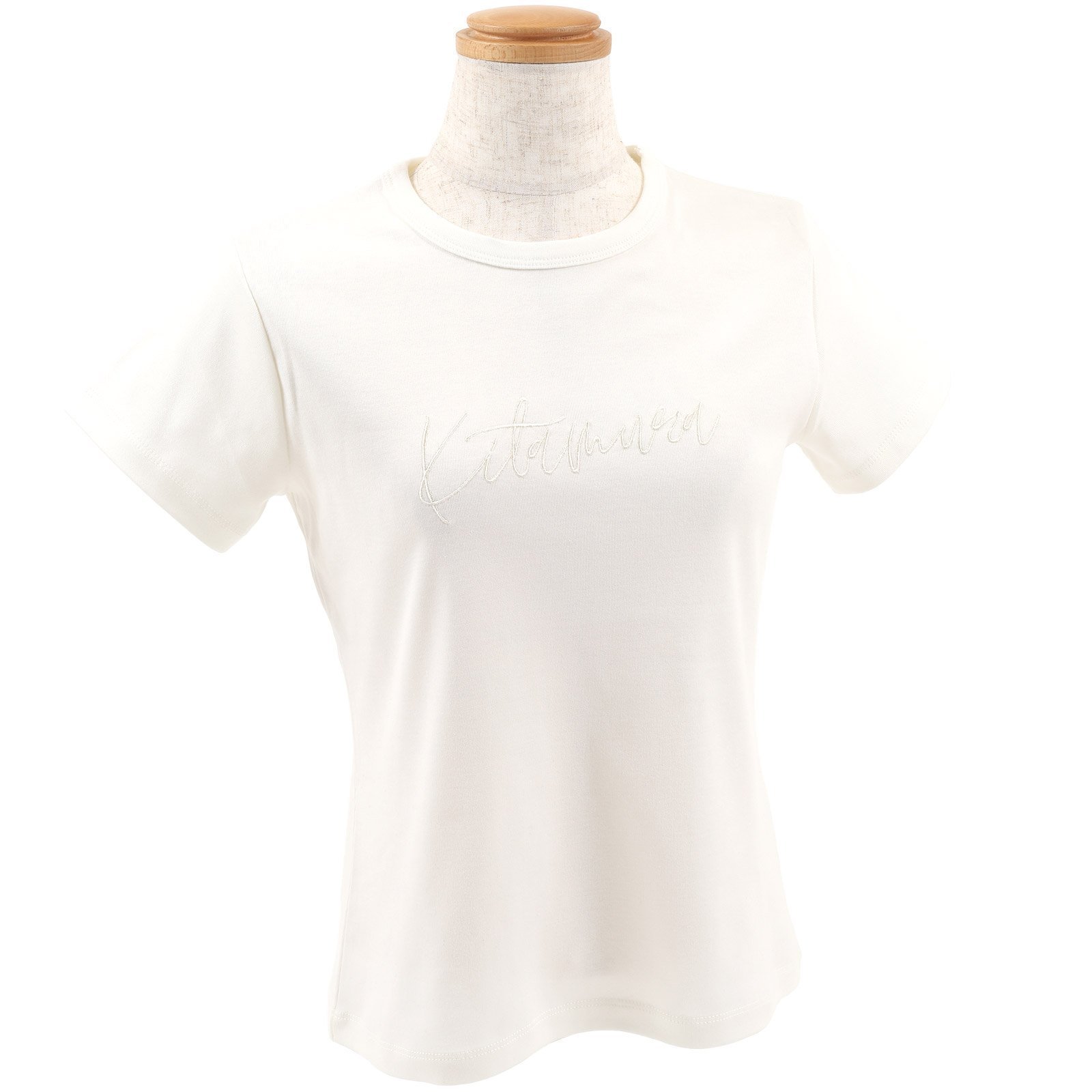 【キタムラ/Kitamura】のTシャツ KH0767 インテリア・キッズ・メンズ・レディースファッション・服の通販 founy(ファニー) 　ファッション　Fashion　レディースファッション　Fashion for Women　トップス・カットソー　Cut & Sew Tops　シャツ・ブラウス・オフィスカジュアル　Elegant Blouses & Button-Ups　ロングTシャツ・Tシャツ　Longline T-Shirts & Tees　なめらか　Smooth, Silky Texture　コンパクト　Compact, Small Size　コンビ　Combo, Combination Style　シルク　Silk, 100% Silk　シンプル　Simple, Minimal　フィット　Fit, Slim Fit　半袖　Short Sleeve, Half Sleeve　ホワイト90102|ID: prp329100004831812 ipo3291000000035181693