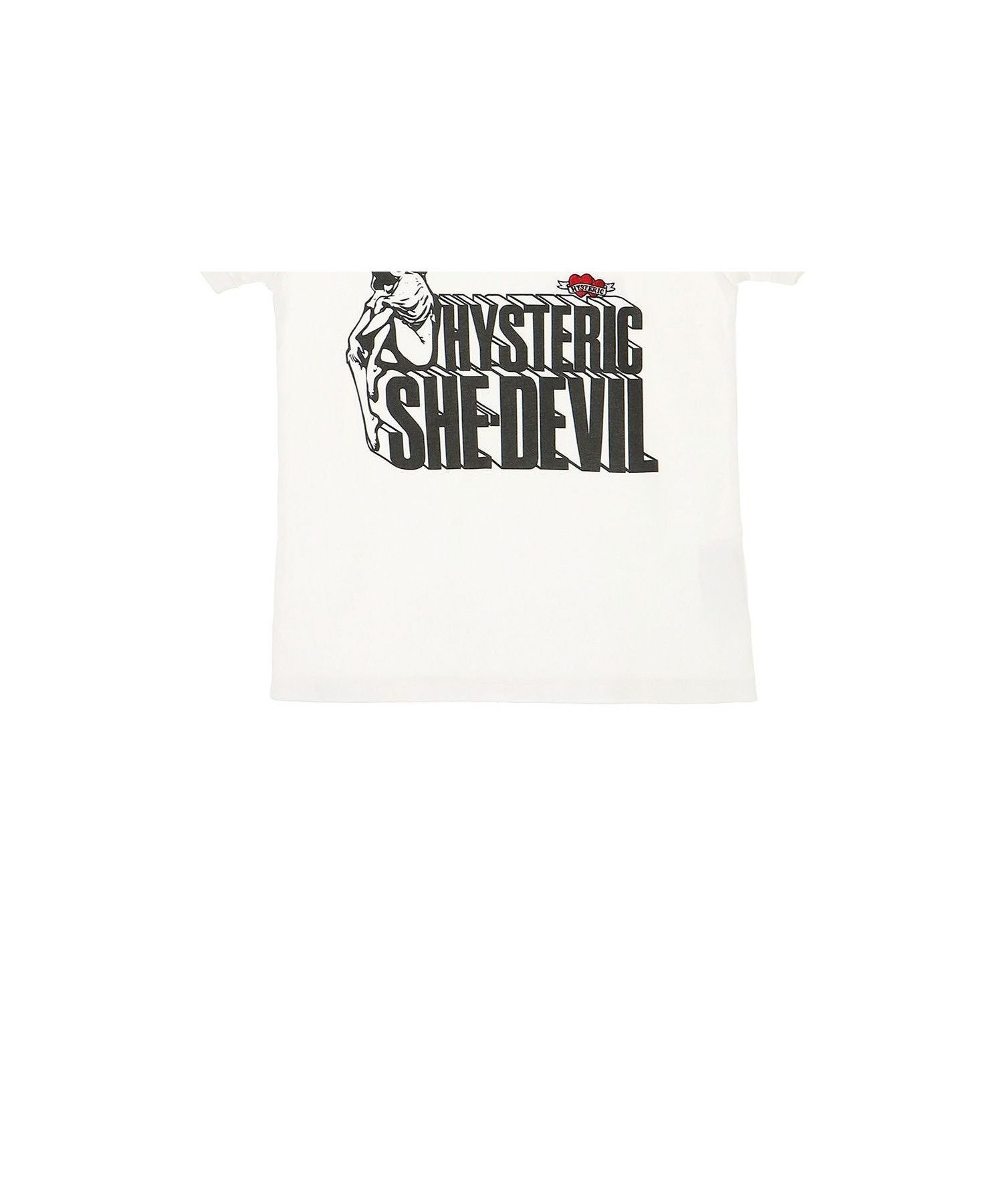 【ヒステリックグラマー/HYSTERIC GLAMOUR】のSHE DEVIL HEART刺繍 チビTシャツ 人気、トレンドファッション・服の通販 founy(ファニー) ファッション Fashion レディースファッション Fashion for Women トップス・カットソー Cut & Sew Tops シャツ・ブラウス・オフィスカジュアル Elegant Blouses & Button-Ups ロングTシャツ・Tシャツ Longline T-Shirts & Tees グラフィック Graphic, Graphic Design プリント Print, Printed Pattern リボン Ribbon, Bow other-1|ID: prp329100004831820 ipo3291000000035181760