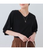 【インディヴィ/INDIVI】の【洗える】タックデザインスリーブ ジャージトップス 人気、トレンドファッション・服の通販 founy(ファニー) ファッション Fashion レディースファッション Fashion for Women トップス・カットソー Cut & Sew Tops シンプル Simple, Minimal ストレッチ Stretch, Stretchy Fabric 洗える Machine Washable thumbnail ブラック|ID: prp329100004831844 ipo3291000000035182050