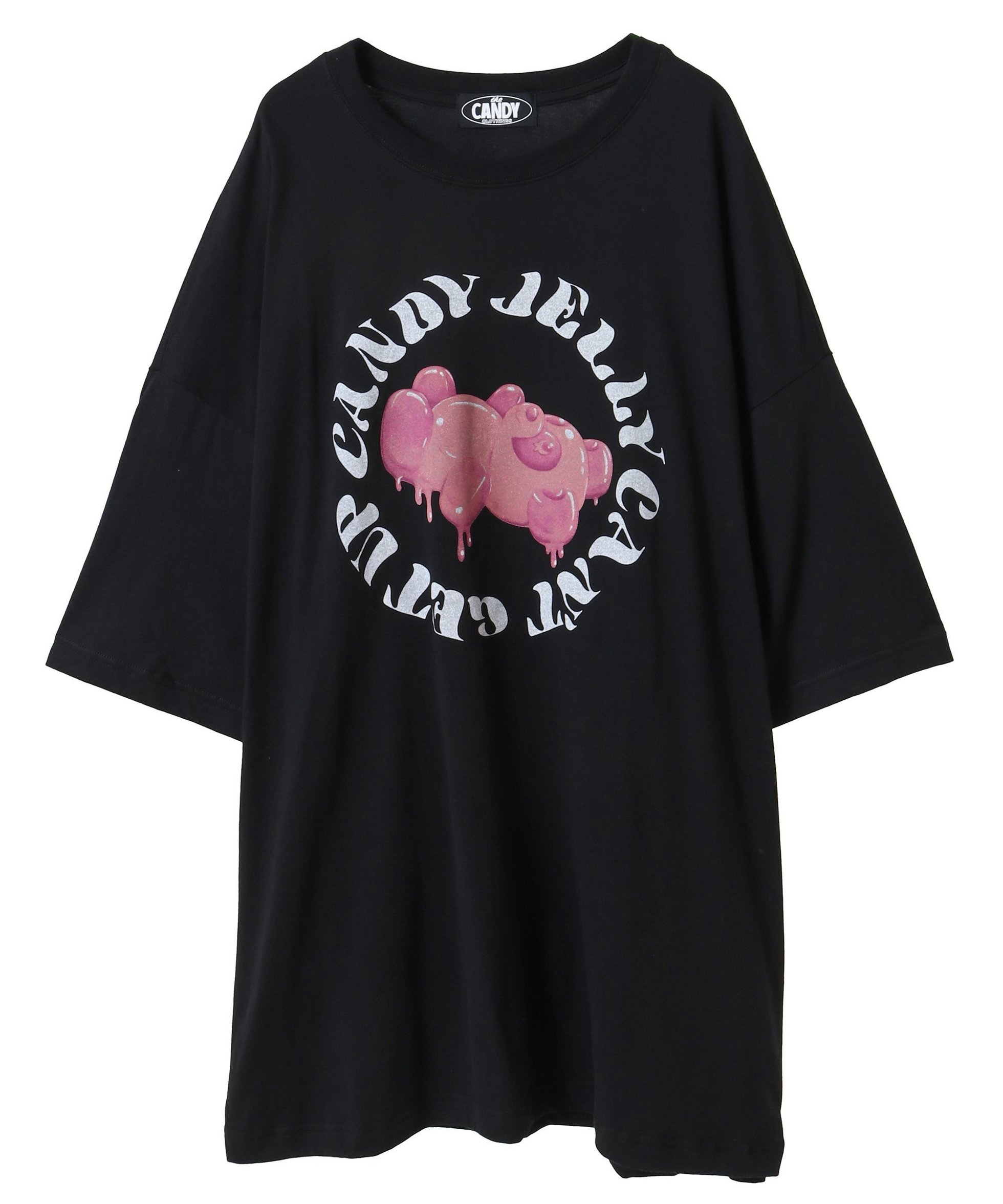 【キャンディストリッパー/Candy Stripper】のJELLY PEPE BIG BIG TEE インテリア・キッズ・メンズ・レディースファッション・服の通販 founy(ファニー) ファッション Fashion レディースファッション Fashion for Women キャラクター Character, Licensed Characters グラフィック Graphic, Graphic Design ルーズ Loose, Oversized BLACK|ID: prp329100004831902 ipo3291000000035182876
