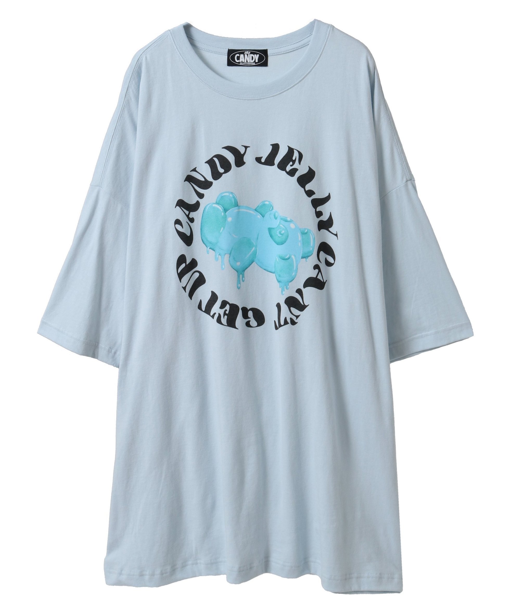 【キャンディストリッパー/Candy Stripper】のJELLY PEPE BIG BIG TEE インテリア・キッズ・メンズ・レディースファッション・服の通販 founy(ファニー) ファッション Fashion レディースファッション Fashion for Women キャラクター Character, Licensed Characters グラフィック Graphic, Graphic Design ルーズ Loose, Oversized LIGHTBLUE|ID: prp329100004831902 ipo3291000000035182877