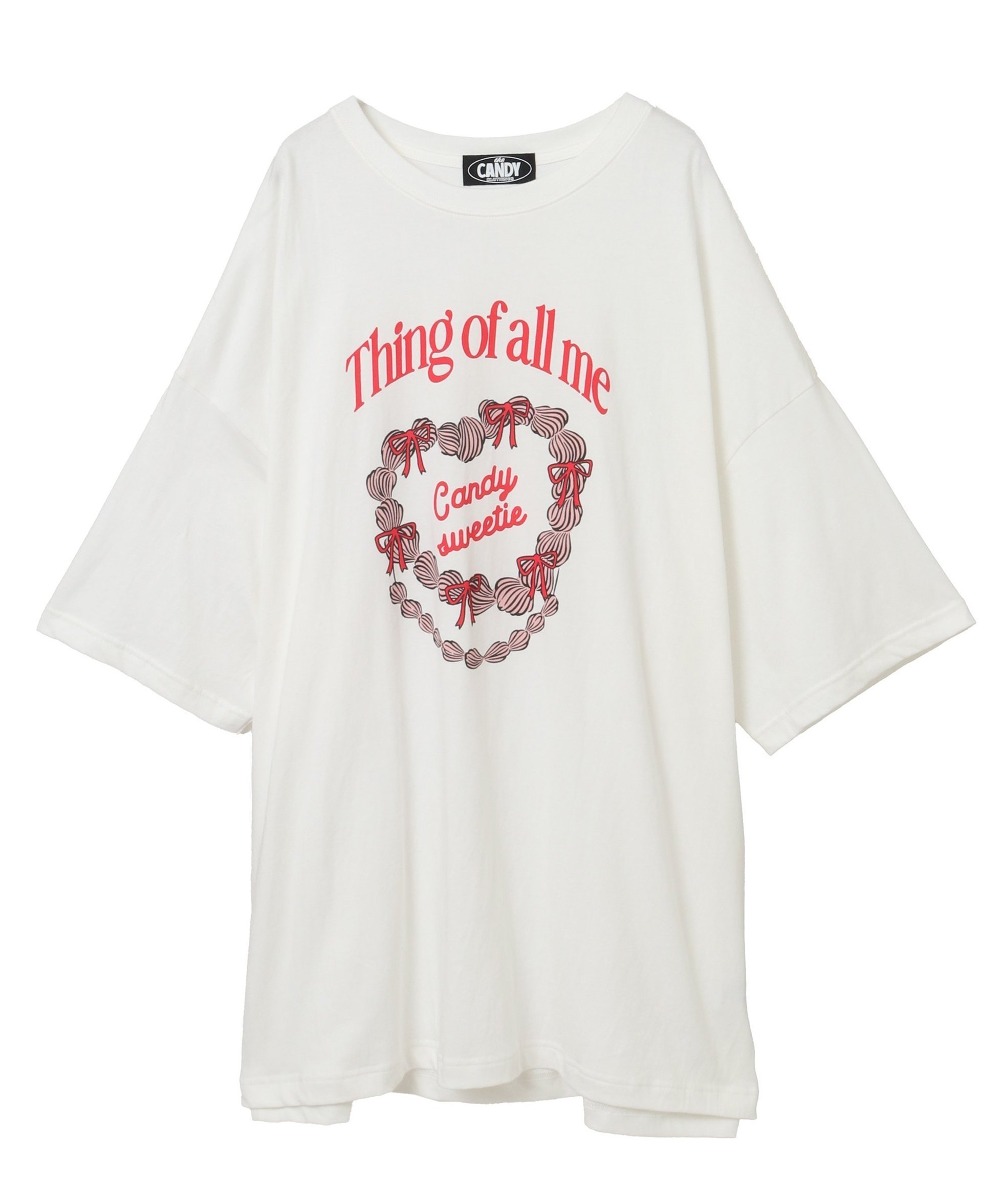 【キャンディストリッパー/Candy Stripper】のCANDY SWEETIE BIG BIG TEE 人気、トレンドファッション・服の通販 founy(ファニー) 　ファッション　Fashion　レディースファッション　Fashion for Women　イラスト　Illustration　プリント　Print, Printed Pattern　ルーズ　Loose, Oversized　 other-1|ID: prp329100004831904 ipo3291000000035182880