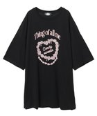 【キャンディストリッパー/Candy Stripper】のCANDY SWEETIE BIG BIG TEE 人気、トレンドファッション・服の通販 founy(ファニー) ファッション Fashion レディースファッション Fashion for Women イラスト Illustration プリント Print, Printed Pattern ルーズ Loose, Oversized thumbnail BLACK|ID: prp329100004831904 ipo3291000000035182882