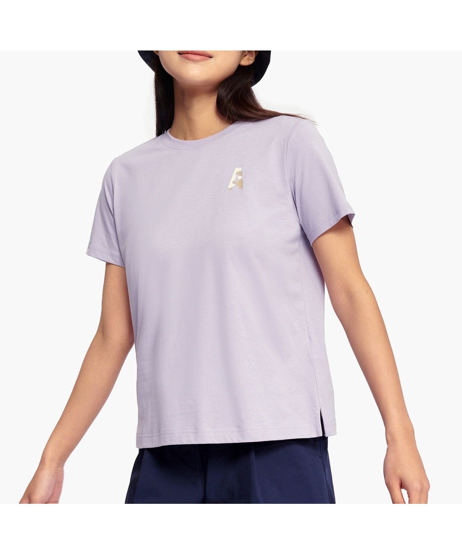 【エーグル/AIGLE】の抗菌防臭 吸水速乾 ワンポイント グラフィックロゴ 半袖Tシャツ インテリア・キッズ・メンズ・レディースファッション・服の通販 founy(ファニー) 　ファッション　Fashion　レディースファッション　Fashion for Women　トップス・カットソー　Cut & Sew Tops　シャツ・ブラウス・オフィスカジュアル　Elegant Blouses & Button-Ups　ロングTシャツ・Tシャツ　Longline T-Shirts & Tees　グラフィック　Graphic, Graphic Design　プリント　Print, Printed Pattern　ワンポイント　One Point, Statement Accent　半袖　Short Sleeve, Half Sleeve　吸水　Absorbent, Quick-Dry　抗菌　Antibacterial, Bacteria-Resistant　ライトパープル|ID: prp329100004831908 ipo3291000000035182935