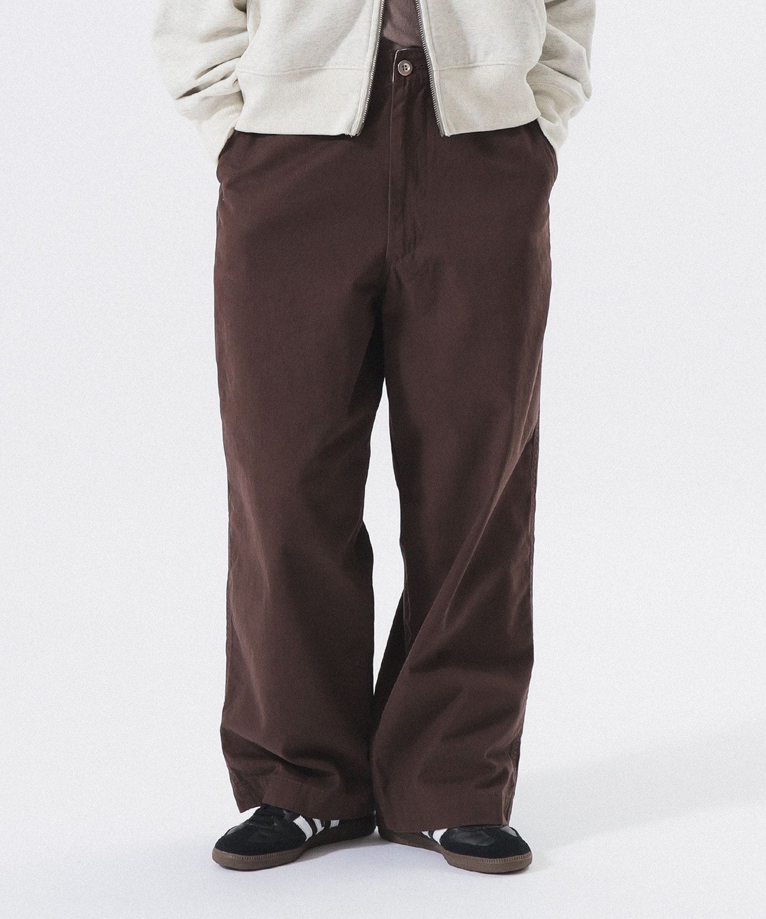 【ビームス ウイメン/BEAMS】の【1/1新規値下げ】【定番/サイズ追加/3サイズ展開】ワイド チノ パンツ 25AW チノパンツ チノパン インテリア・キッズ・メンズ・レディースファッション・服の通販 founy(ファニー) 　ファッション　Fashion　レディースファッション　Fashion for Women　パンツ　Pants & Trousers　ウェーブ　Wavy Pattern　シューズ　Shoes, Footwear　スウェット / スエット　Sweatshirt, Sweatwear　スニーカー　Sneakers, Trainers　定番　Standard, Basic Item　バランス　Balance, Style Balance　フィット　Fit, Slim Fit　リラックス　Relax, Relaxed Fit　ワイド　Wide, Wide Fit　ワーク　Workwear, Utility Style　A/W・秋冬　Autumn/Winter　おすすめ　Recommended / Our Picks　2025年　2025　2025-2026秋冬・A/W　Autumn/Winter 2025–26 AW25–26　BROWN|ID: prp329100004831916 ipo3291000000035183081