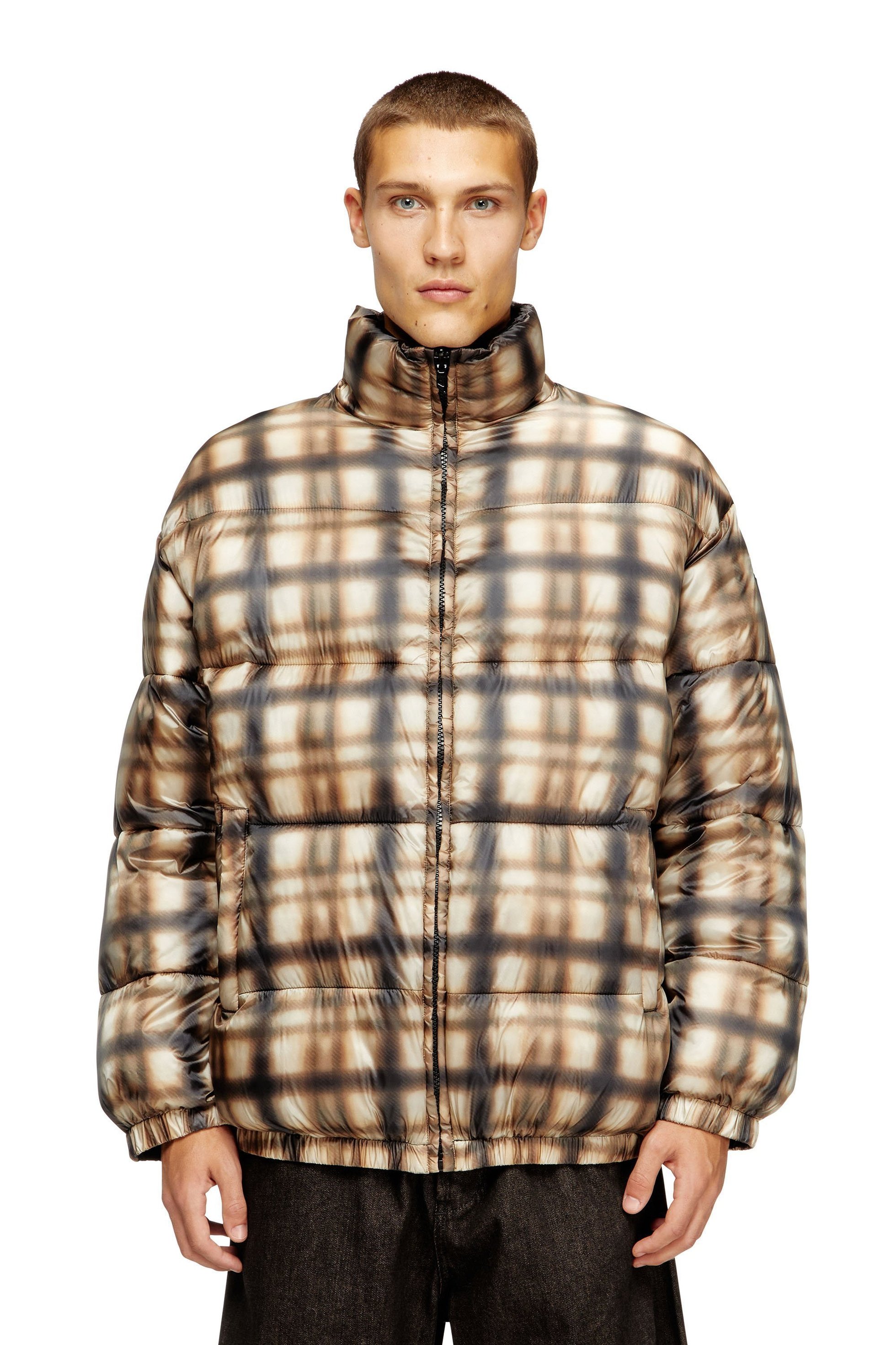 【ディーゼル/DIESEL / MEN】のメンズ パファージャケット W-BOURBON-ENBM 人気、トレンドファッション・服の通販 founy(ファニー) 　ファッション　Fashion　メンズファッション　Fashion for Men　キルティング　Quilted, Quilting　チェック　Check, Plaid, Tartan　メンズ　Men's, Menswear　リバーシブル　Reversible, Two-Sided　無地　Plain, Solid Color　 other-1|ID: prp329100004832147 ipo3291000000035184920