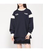 【ニッキー/nikki】のKappa/フットボールルックTシャツ 人気、トレンドファッション・服の通販 founy(ファニー) ファッション Fashion レディースファッション Fashion for Women トップス・カットソー Cut & Sew Tops シャツ・ブラウス・オフィスカジュアル Elegant Blouses & Button-Ups ロングTシャツ・Tシャツ Longline T-Shirts & Tees ショート Short, Short Length ストライプ Stripe, Striped Pattern スリーブ Sleeve, Long Sleeve / Short Sleeve ミックス Mix, Mixed Style ルーズ Loose, Oversized ロング Long, Long-Length thumbnail NV|ID: prp329100004832161 ipo3291000000035185185