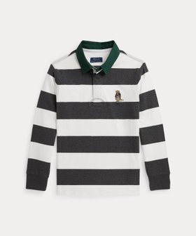 【ラルフローレン/RALPH LAUREN / KIDS】の(ボーイズ 8才~20才)Polo ベア コットン ラグビー シャツ 人気、トレンドファッション・服の通販 founy(ファニー) ファッション Fashion キッズファッション Fashion for Kids インド Indian Textile ウォッシュ Washed Finish ストライプ Stripe, Striped Pattern スリット Slit, Slit Detail ツイル Twist, Twisted Detail 長袖 Long Sleeve, Full Sleeve ボーイズ Boyish, Boy Style ラバー Rubber, Rubber Sole |ID:prp329100004832170