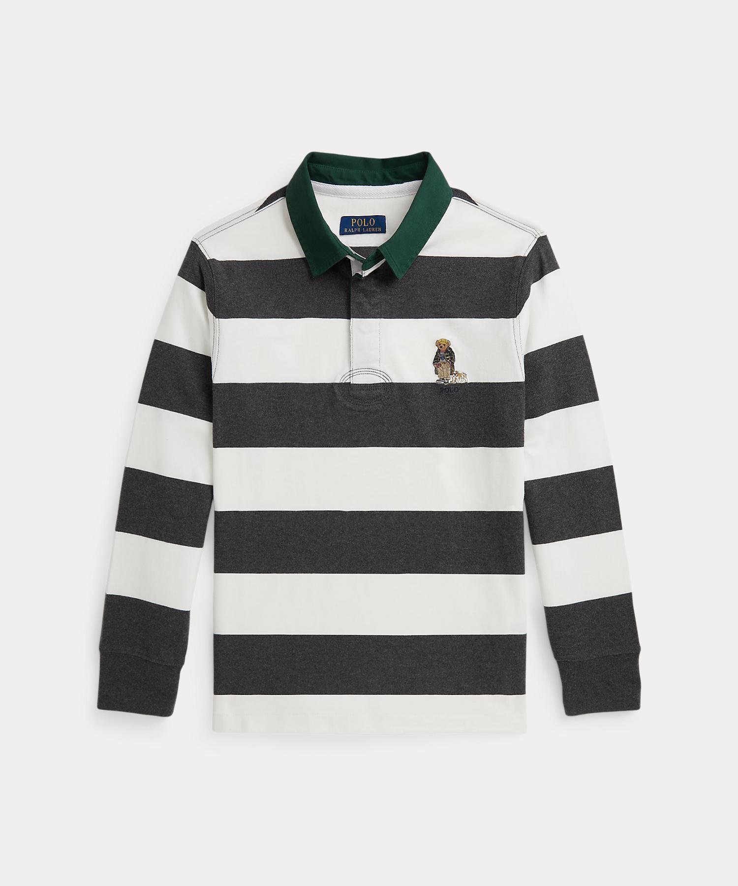 【ラルフローレン/RALPH LAUREN / KIDS】の(ボーイズ 8才~20才)Polo ベア コットン ラグビー シャツ インテリア・キッズ・メンズ・レディースファッション・服の通販 founy(ファニー) ファッション Fashion キッズファッション Fashion for Kids インド Indian Textile ウォッシュ Washed Finish ストライプ Stripe, Striped Pattern スリット Slit, Slit Detail ツイル Twist, Twisted Detail 長袖 Long Sleeve, Full Sleeve ボーイズ Boyish, Boy Style ラバー Rubber, Rubber Sole 999マルチカラー|ID: prp329100004832170 ipo3291000000035185252