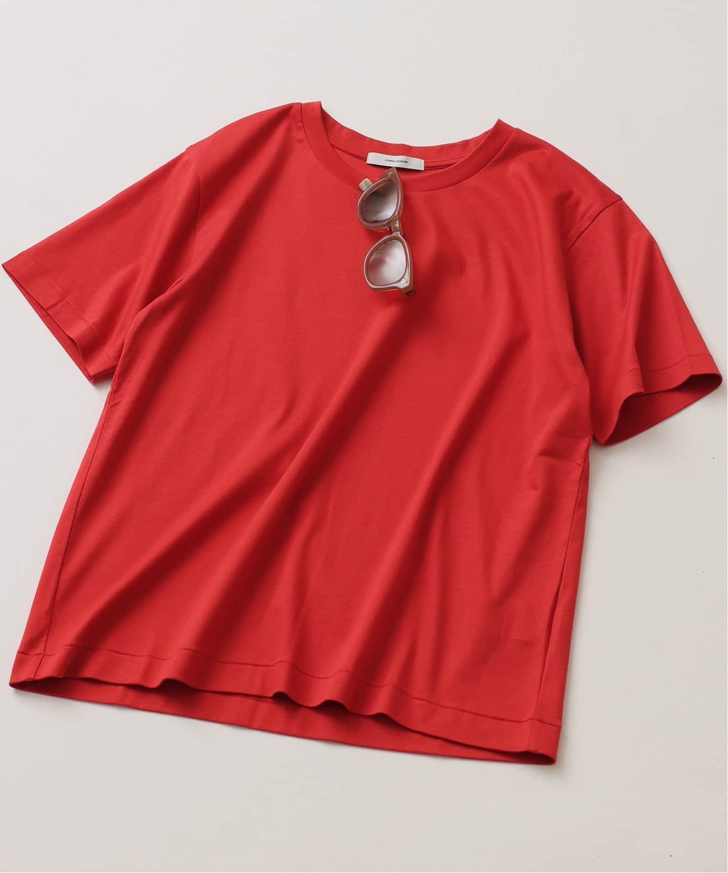 【ジャーナルスタンダード/JOURNAL STANDARD】の《追加4》汗ジミ防止ナノシアハーフスリーブT インテリア・キッズ・メンズ・レディースファッション・服の通販 founy(ファニー) 　ファッション　Fashion　レディースファッション　Fashion for Women　2025年　2025　2025-2026秋冬・A/W　Autumn/Winter 2025–26 AW25–26　おすすめ　Recommended / Our Picks　コンパクト　Compact, Small Size　ジャケット　Jacket, Outerwear　スタンダード　Standard, Basic　ベーシック　Basic, Essential　夏　Summer　レッド|ID: prp329100004832185 ipo3291000000035185397