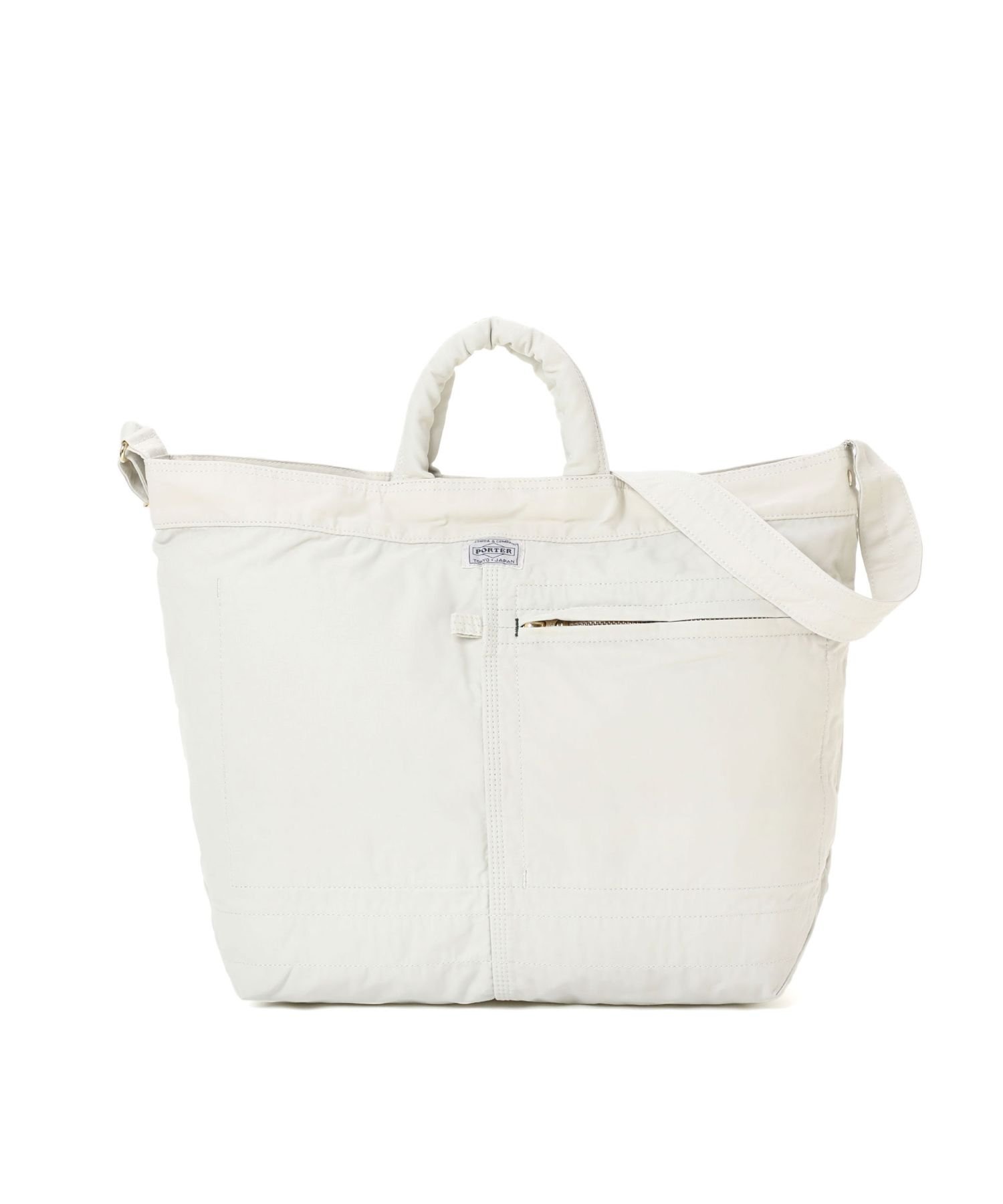 【ポーター/PORTER / MEN】のマイル 2WAYトートバッグ インテリア・キッズ・メンズ・レディースファッション・服の通販 founy(ファニー) 　ファッション　Fashion　メンズファッション　Fashion for Men　バッグ　Bags　トートバッグ / 通勤・大容量バッグ　Tote Bags　クッション　Cushion, Throw Pillow　コンパクト　Compact, Small Size　トリプル　Triple, Three Layers　モチーフ　Motif, Design Theme　ワーク　Workwear, Utility Style　ヴィンテージ　Vintage Style　エレガント 上品　Elegant　オフホワイト|ID: prp329100004832189 ipo3291000000035185444