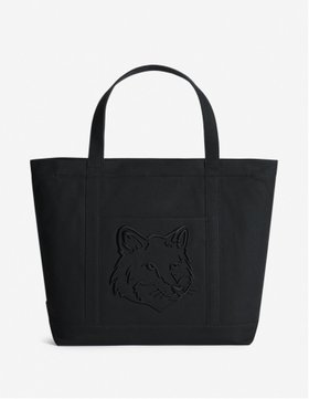 【メゾン キツネ/MAISON KITSUNE】 FOX HEAD LARGE TOTE人気、トレンドファッション・服の通販 founy(ファニー) ファッション Fashion レディースファッション Fashion for Women バッグ Bags 冬 Winter / This Winter グログラン Grosgrain, Grosgrain Ribbon フォックス Fox, Fox Fur フレンチ French, French Style フロント Front, Front Design エレガント 上品 Elegant A/W・秋冬 Autumn/Winter |ID:prp329100004832193
