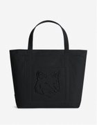 【メゾン キツネ/MAISON KITSUNE】のFOX HEAD LARGE TOTE 人気、トレンドファッション・服の通販 founy(ファニー) ファッション Fashion レディースファッション Fashion for Women バッグ Bags 冬 Winter / This Winter グログラン Grosgrain, Grosgrain Ribbon フォックス Fox, Fox Fur フレンチ French, French Style フロント Front, Front Design エレガント 上品 Elegant A/W・秋冬 Autumn/Winter thumbnail BLACK|ID: prp329100004832193 ipo3291000000035185513