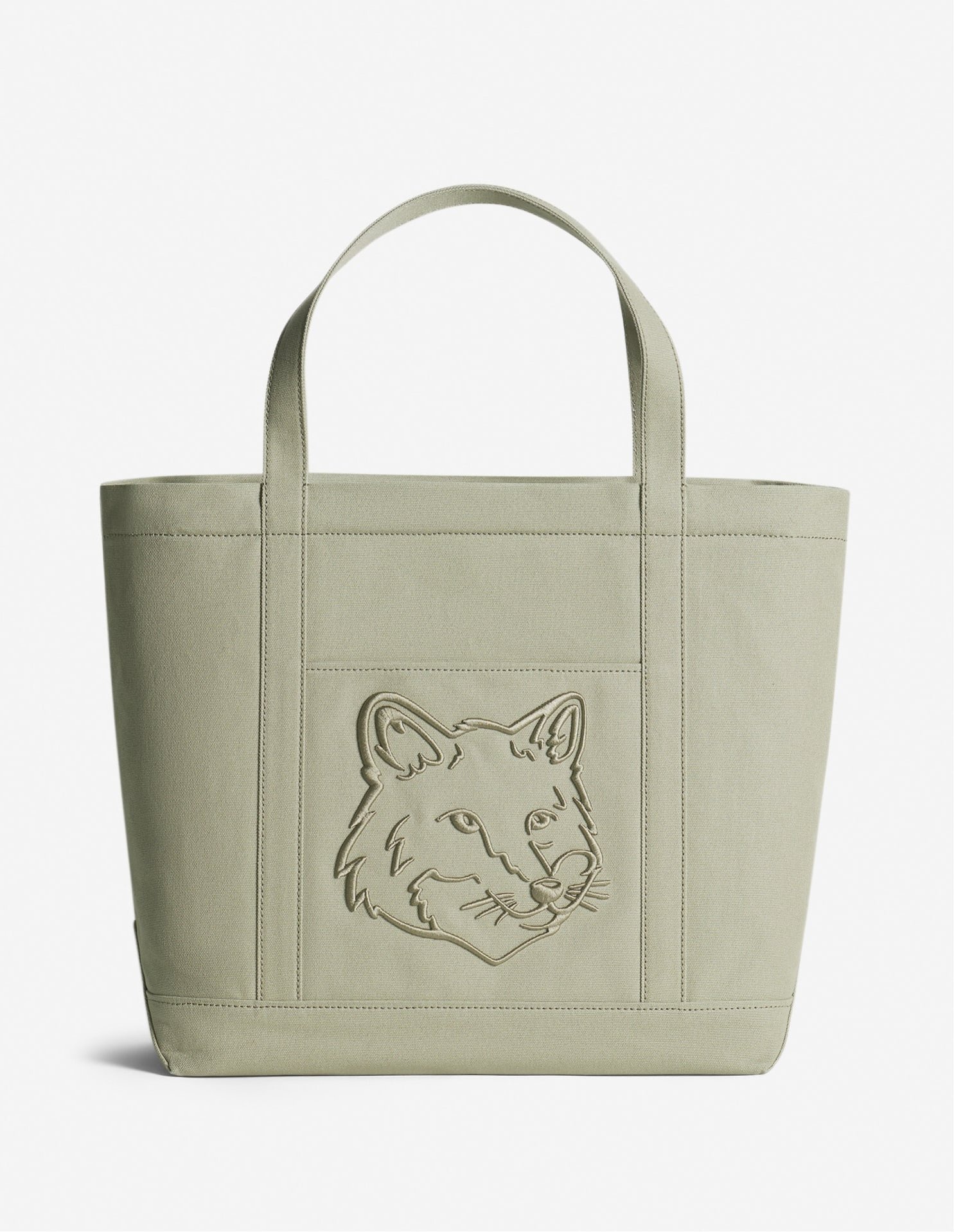 【メゾン キツネ/MAISON KITSUNE】のFOX HEAD LARGE TOTE インテリア・キッズ・メンズ・レディースファッション・服の通販 founy(ファニー) 　ファッション　Fashion　レディースファッション　Fashion for Women　バッグ　Bags　冬　Winter / This Winter　グログラン　Grosgrain, Grosgrain Ribbon　フォックス　Fox, Fox Fur　フレンチ　French, French Style　フロント　Front, Front Design　エレガント 上品　Elegant　A/W・秋冬　Autumn/Winter　PEBBLE|ID: prp329100004832193 ipo3291000000035185515