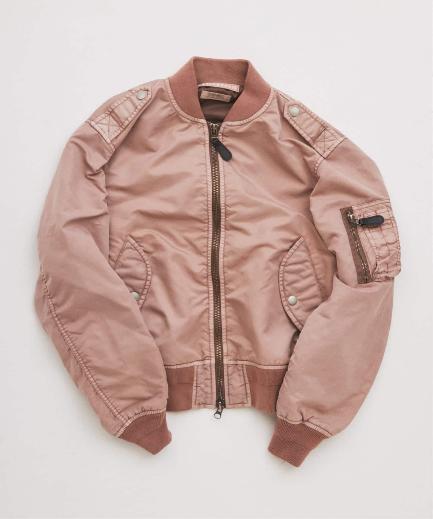 【ジャーナルスタンダード レリューム/JOURNAL STANDARD relume / MEN】のガーメントダイ L-2B フライトジャケット インテリア・キッズ・メンズ・レディースファッション・服の通販 founy(ファニー) 　ファッション　Fashion　メンズファッション　Fashion for Men　インナー　Innerwear　今季　This Season, Current Season　軽量　Lightweight, Ultra Light　ジャケット　Jacket, Outerwear　バランス　Balance, Style Balance　ミリタリー　Military, Army Style　モダン　Modern, Contemporary　ピンク|ID: prp329100004832198 ipo3291000000035185537