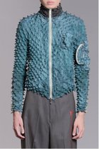 【エムエーエスユー/MASU】のSPIKY FLIGHT JACKET 人気、トレンドファッション・服の通販 founy(ファニー) ファッション Fashion レディースファッション Fashion for Women アウター Coat / Outerwear Collection レディースジャケット・軽アウター Jackets ジャケット Jacket, Outerwear フラップ Flap, Flap Pocket フランス France, French プリント Print, Printed Pattern ポケット Pocket, Pocket Detail ヴィンテージ Vintage Style thumbnail SMOKE GREEN|ID: prp329100004832204 ipo3291000000035185594