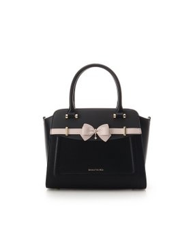 【サマンサ ベガ/SamanthaVega】のバイカラーアクセントリボンハンドバッグ 人気、トレンドファッション・服の通販 founy(ファニー) ファッション Fashion レディースファッション Fashion for Women バッグ Bags おすすめ Recommended / Our Picks コレクション Collection, Seasonal Line ショルダー Shoulder, Shoulder Strap スタイリッシュ Stylish, Fashionable ストーン Stone, Gem-Like ポケット Pocket, Pocket Detail リボン Ribbon, Bow 財布 Wallet, Purse |ID:prp329100004832209