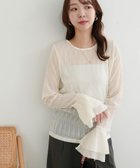 【ディスコート/Discoat】のジャガードフレアカフスプルオーバー 人気、トレンドファッション・服の通販 founy(ファニー) ファッション Fashion レディースファッション Fashion for Women トップス・カットソー Cut & Sew Tops カジュアルプルオーバー・ニットトップス Pullovers & Knit Tops / Casual Pullovers カフス Cuff Design カーディガン Cardigan, Knitwear ジャケット Jacket, Outerwear フレア Flare, Flared エレガント 上品 Elegant thumbnail アイボリー|ID: prp329100004832212 ipo3291000000035185667