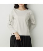 【エーシーデザインバイアルファキュービック/A/C DESIGN BY ALPHACUBIC】のロングスリーブTシャツ 人気、トレンドファッション・服の通販 founy(ファニー) ファッション Fashion レディースファッション Fashion for Women トップス・カットソー Cut & Sew Tops シャツ・ブラウス・オフィスカジュアル Elegant Blouses & Button-Ups ロングTシャツ・Tシャツ Longline T-Shirts & Tees おすすめ Recommended / Our Picks カットソー Cut and Sewn Top スリット Slit, Slit Detail スリーブ Sleeve, Long Sleeve / Short Sleeve ベーシック Basic, Essential ロング Long, Long-Length 長袖 Long Sleeve, Full Sleeve thumbnail ライトグレー|ID: prp329100004832229 ipo3291000000035185890