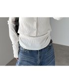 【アンドミー/andme】のマルチway テレコリブ トップス 人気、トレンドファッション・服の通販 founy(ファニー) ファッション Fashion レディースファッション Fashion for Women トップス・カットソー Cut & Sew Tops アメリカン American Style キャミソール Camisole, Spaghetti Strap Top ショート Short, Short Length シンプル Simple, Minimal スリーブ Sleeve, Long Sleeve / Short Sleeve トレンド Trend, Trending Now 長袖 Long Sleeve, Full Sleeve thumbnail アイボリー|ID: prp329100004832232 ipo3291000000035185915