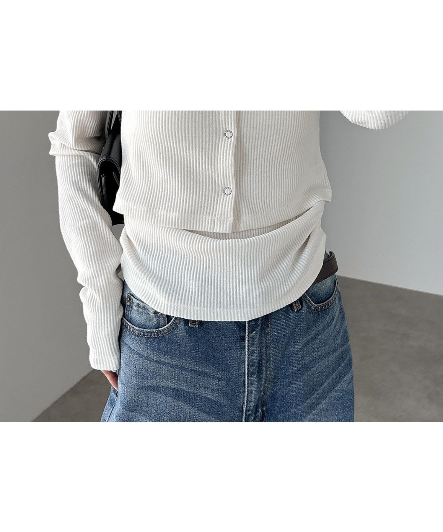 【アンドミー/andme】のマルチway テレコリブ トップス インテリア・キッズ・メンズ・レディースファッション・服の通販 founy(ファニー) 　ファッション　Fashion　レディースファッション　Fashion for Women　トップス・カットソー　Cut & Sew Tops　アメリカン　American Style　キャミソール　Camisole, Spaghetti Strap Top　ショート　Short, Short Length　シンプル　Simple, Minimal　スリーブ　Sleeve, Long Sleeve / Short Sleeve　トレンド　Trend, Trending Now　長袖　Long Sleeve, Full Sleeve　アイボリー|ID: prp329100004832232 ipo3291000000035185915