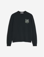 【メゾン キツネ/MAISON KITSUNE / MEN】のMaison Kitsune/FOX HEAD INTARSIA MERINO JUMPER 人気、トレンドファッション・服の通販 founy(ファニー) ファッション Fashion メンズファッション Fashion for Men 冬 Winter / This Winter フォックス Fox, Fox Fur フレンチ French, French Style エレガント 上品 Elegant A/W・秋冬 Autumn/Winter 長袖 Long Sleeve, Full Sleeve |ID:prp329100004832249