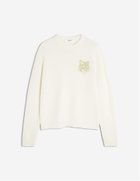 【メゾン キツネ/MAISON KITSUNE / MEN】のMaison Kitsune/FOX HEAD INTARSIA MERINO JUMPER ECRU/TAN BEIGE|ID: prp329100004832249 ipo3291000000035186114