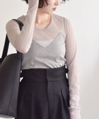 【シップス フォー ウィメン/SHIPS】のquaranciel 手洗い可能 ベアデザイン チュール カットソー 人気、トレンドファッション・服の通販 founy(ファニー) ファッション Fashion レディースファッション Fashion for Women トップス・カットソー Cut & Sew Tops カットソー・ベーシックTシャツ Cut-and-Sewn Tops / Stretch Tees & Basics インナー Innerwear 洗える Machine Washable カットソー Cut and Sewn Top カーディガン Cardigan, Knitwear コンパクト Compact, Small Size シアー Sheer, See-Through スウェット / スエット Sweatshirt, Sweatwear チュール Tulip, Tulip Motif フロント Front, Front Design ブルゾン Blouson, Bomber Jacket エレガント 上品 Elegant 2025年 2025 2025春夏・S/S Spring/Summer 2025 SS25 thumbnail ライトグレー|ID: prp329100004832256 ipo3291000000035186223