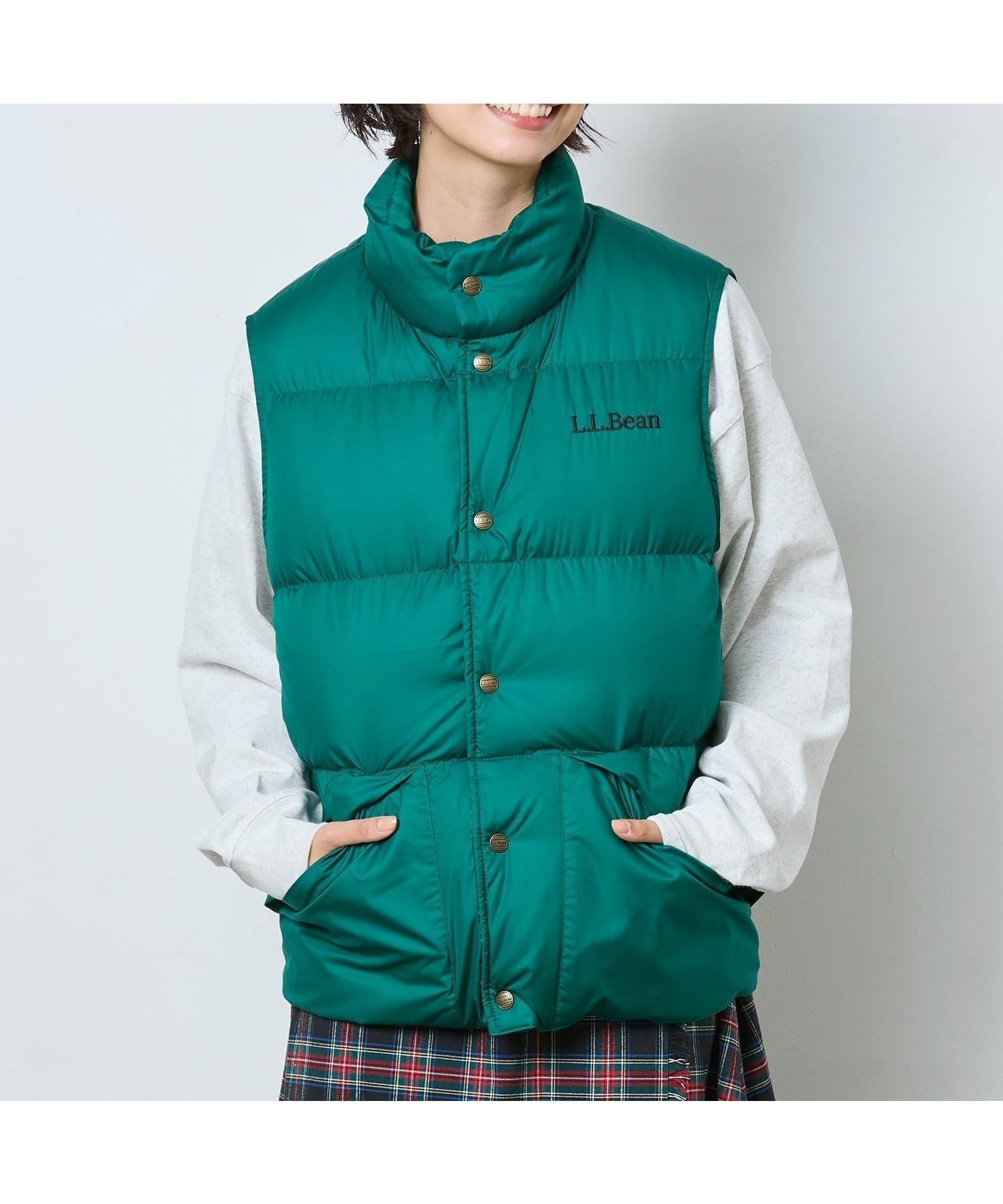 【エルエルビーン/L.L.Bean / MEN】のビーンズ・トレイル・モデル・ダウン・ベスト 82 米国フィット・レギュラー インテリア・キッズ・メンズ・レディースファッション・服の通販 founy(ファニー) 　ファッション　Fashion　メンズファッション　Fashion for Men　クラシック　Classic, Timeless Style　ダウン　Down, Puffer　フィット　Fit, Slim Fit　プリント　Print, Printed Pattern　ベスト　Vest, Waistcoat　ポケット　Pocket, Pocket Detail　レギュラー　Regular, Standard Fit　軽量　Lightweight, Ultra Light　Emerald Spru|ID: prp329100004832260 ipo3291000000035186250