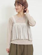 【サマンサモスモス/Samansa Mos2】の2WAYニットビスチェセットトップス ベージュ|ID: prp329100004832261 ipo3291000000035186282