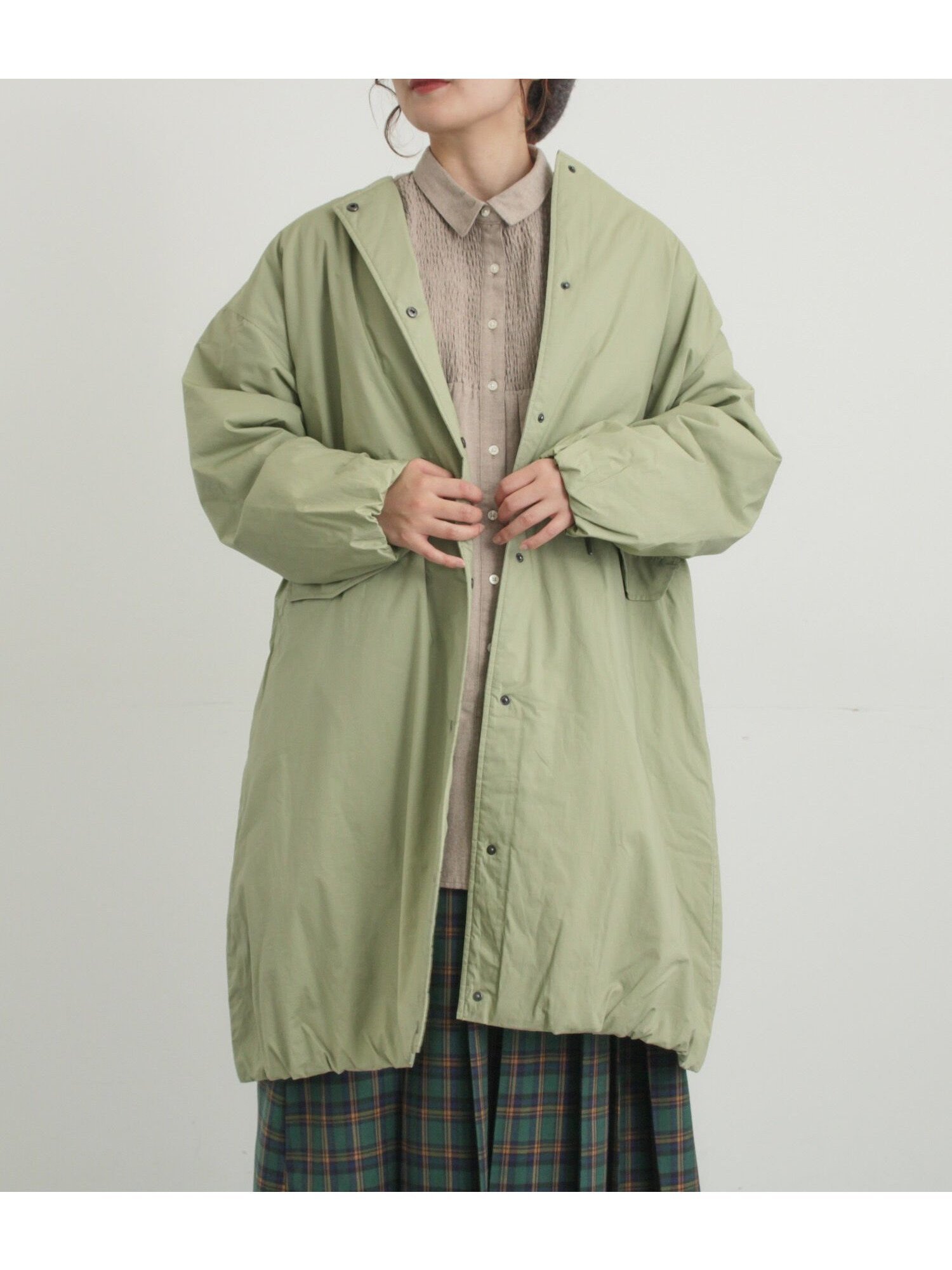 【サマンサモスモス/Samansa Mos2】の中綿ロングコート インテリア・キッズ・メンズ・レディースファッション・服の通販 founy(ファニー) 　ファッション　Fashion　レディースファッション　Fashion for Women　アウター　Coat / Outerwear Collection　コート・ロングコート・ピーコート　Long Coats, Peacoats & More　ドローストリング　Drawstring, Pull Cord　ロング　Long, Long-Length　カーキ|ID: prp329100004832266 ipo3291000000035186305