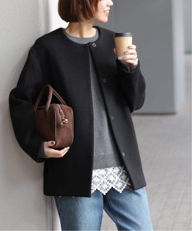 【ジャーナルスタンダード レリューム/JOURNAL STANDARD relume】の《追加》スーパーファインビーバークルーネックコート 人気、トレンドファッション・服の通販 founy(ファニー) ファッション Fashion レディースファッション Fashion for Women アウター Coat / Outerwear Collection コート・ロングコート・ピーコート Long Coats, Peacoats & More ショート Short, Short Length シンプル Simple, Minimal ジャケット Jacket, Outerwear 別注 Limited Edition, Custom Order エレガント 上品 Elegant 2025年 2025 2025-2026秋冬・A/W Autumn/Winter 2025–26 AW25–26 |ID:prp329100004832270