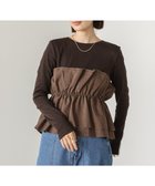 【バブ ブージュルード/Bab Bou Jeloud】の【WEB限定】ビスチェ風レイヤードプルオーバー BROWN|ID: prp329100004832278 ipo3291000000035186444