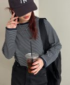 【ディスコート/Discoat】の【WEB限定】細ボーダーTシャツ 人気、トレンドファッション・服の通販 founy(ファニー) ファッション Fashion レディースファッション Fashion for Women トップス・カットソー Cut & Sew Tops シャツ・ブラウス・オフィスカジュアル Elegant Blouses & Button-Ups ロングTシャツ・Tシャツ Longline T-Shirts & Tees おすすめ Recommended / Our Picks キャミワンピース Cami Dress, Slip Dress シンプル Simple, Minimal ストレッチ Stretch, Stretchy Fabric スラックス Slacks, Dress Pants デニム Denim, Jeans Material トレンド Trend, Trending Now パイピング Piping, Trim Design フィット Fit, Slim Fit ベーシック Basic, Essential ボーダー Border, Stripe ロング Long, Long-Length 定番 Standard, Basic Item thumbnail ネイビー|ID: prp329100004832291 ipo3291000000035186580