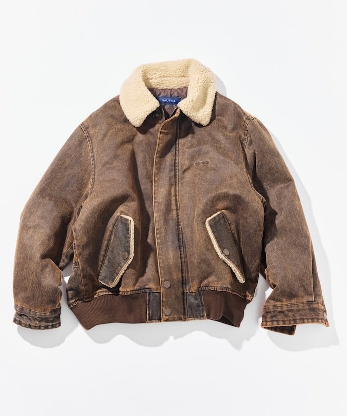 【フリークスストア/FREAK'S STORE】の衿ボア ムートン ブリーチ フライトジャケット 25AW 人気、トレンドファッション・服の通販 founy(ファニー) 　ファッション　Fashion　レディースファッション　Fashion for Women　アウター　Coat / Outerwear Collection　レディースジャケット・軽アウター　Jackets　2025年　2025　2025-2026秋冬・A/W　Autumn/Winter 2025–26 AW25–26　冬　Winter / This Winter　キルト　Quilt, Quilted Fabric　ショート　Short, Short Length　ジャケット　Jacket, Outerwear　ブリーチ　Bleach, Washed Finish　ポケット　Pocket, Pocket Detail　ムートン　Shearling, Mouton　ヴィンテージ　Vintage Style　A/W・秋冬　Autumn/Winter　防寒　Cold Protection, Winter-Ready　 other-1|ID: prp329100004832305 ipo3291000000035186675