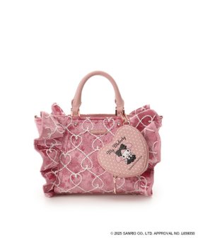 【サマンサ ベガ/SamanthaVega】の「マイメロディコレクション」フリルハンドバッグ 人気、トレンドファッション・服の通販 founy(ファニー) ファッション Fashion レディースファッション Fashion for Women バッグ Bags ガーリー Girly, Feminine Style コレクション Collection, Seasonal Line ショルダー Shoulder, Shoulder Strap フリル Frill, Ruffle ポケット Pocket, Pocket Detail ミックス Mix, Mixed Style モチーフ Motif, Design Theme エレガント 上品 Elegant 財布 Wallet, Purse |ID:prp329100004832308