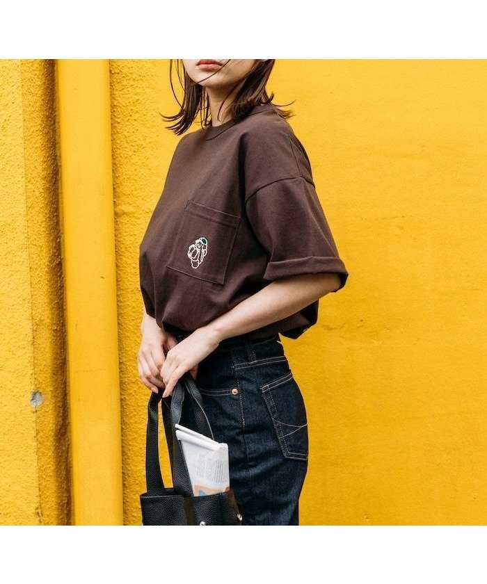 【フリークスストア/FREAK'S STORE】のtombonia NY トラベル TEE 25SS インテリア・キッズ・メンズ・レディースファッション・服の通販 founy(ファニー) 　ファッション　Fashion　レディースファッション　Fashion for Women　2025年　2025　2025春夏・S/S　Spring/Summer 2025 SS25　旅行　Travel　イラスト　Illustration　トラベル　Travel, Travel Gear　ニューヨーク　New York, NYC Style　フロント　Front, Front Design　プリント　Print, Printed Pattern　ポケット　Pocket, Pocket Detail　モノトーン　Monotone, Black and White　夏　Summer　S/S・春夏　SS, Spring/Summer, Warm Season　ブラウン|ID: prp329100004832318 ipo3291000000035186782